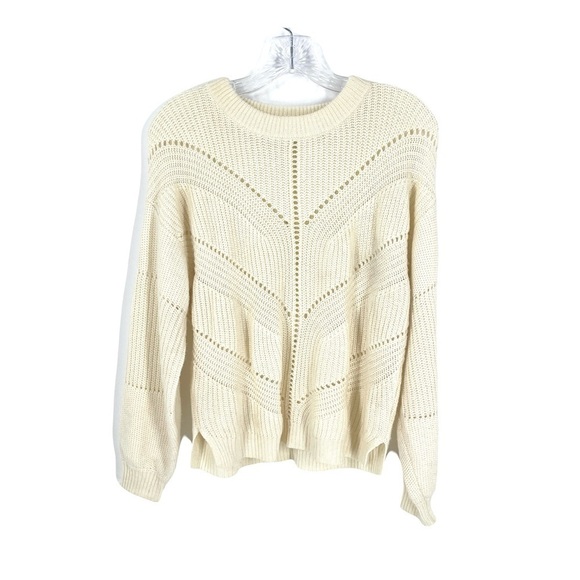 Marine Layer Olivia Crewneck Cashmere Blend Sweater - Picture 2 of 8